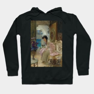 Watching And Waiting by Lawrence Alma-Tadema Hoodie